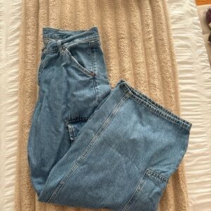 Old Navy Light Blue Baggy Wide Leg Jeans